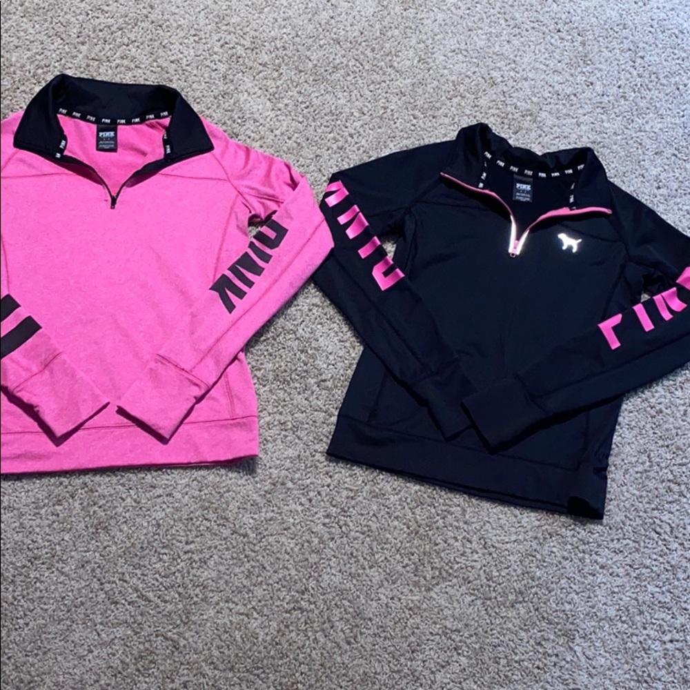 Pink 1/4 zip up LongSleeve